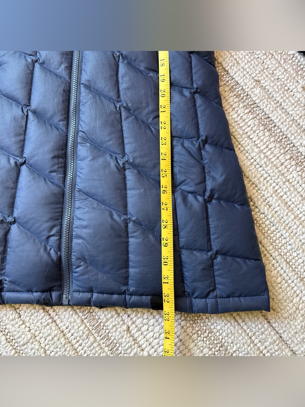 Patagonia Womans Tres Parka Goose Down Women’s Large Navy Blue Jacket Read Desc - Picture 11 of 16